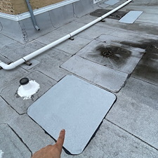 Chicago-Commercial-Flat-Roof-Repairs-What-to-Do-If-Water-Is-Trapped-Under-the-Membrane 1