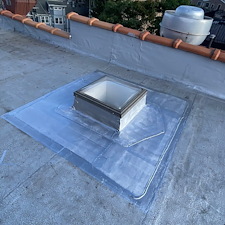 Cricket-Installation-for-Skylights-to-Divert-Water-Commercial-Roofing-in-Chicago 3