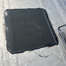 Damaged-Commercial-Flat-Roof-Membrane-Caused-by-Sunken-HVAC-Unit-Causes-Risks-and-Repair-Solutions 3