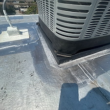 HVAC-Condenser-Sinking-Into-Roof-Membrane-Risks-of-Leaks-and-Damage 4