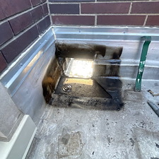 Leaks-Around-Scupper-on-Chicago-Commercial-Roof-Causes-Repair-Solutions 2