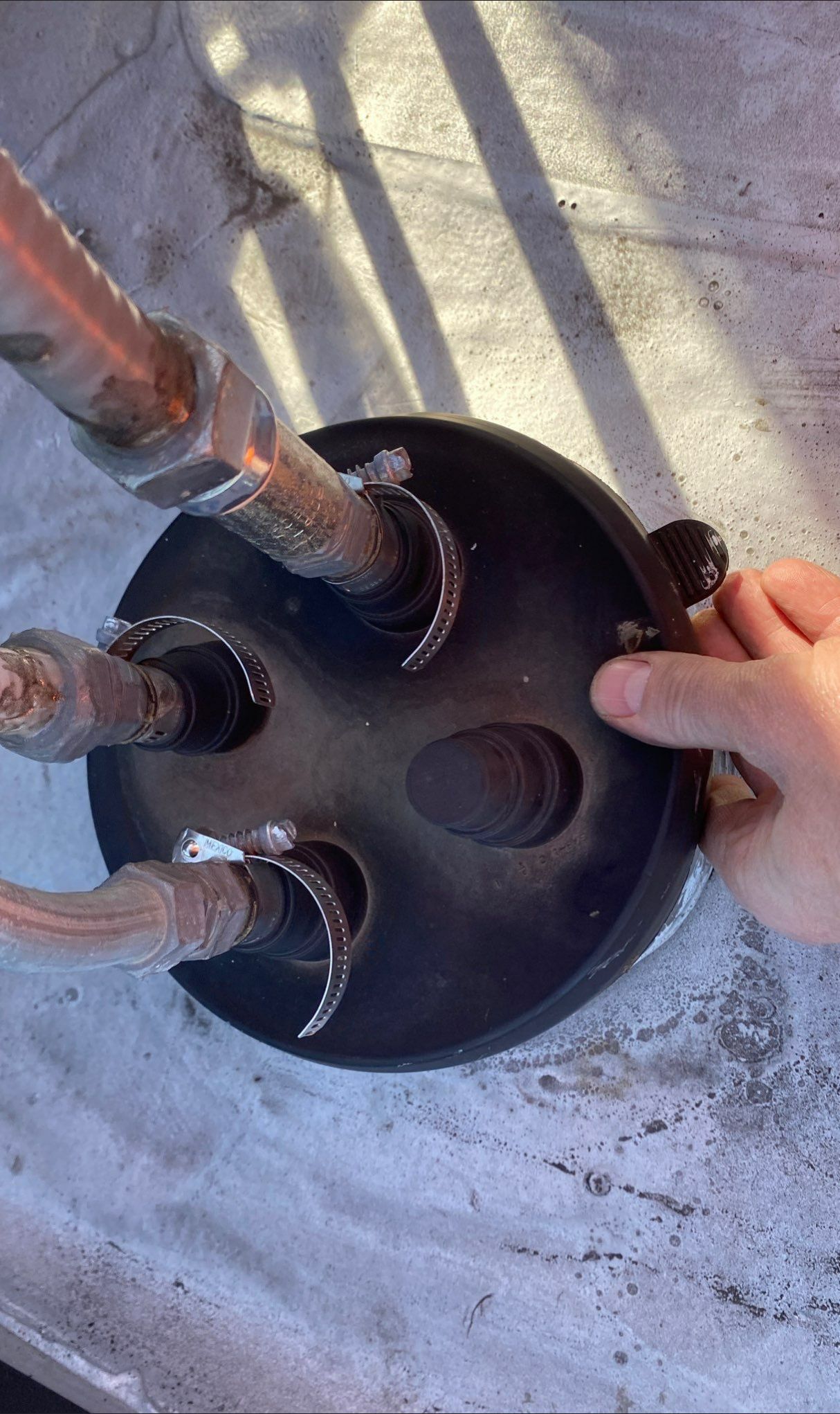 Old HVAC Line Portal Causing Flat Roof Damage in Chicago?