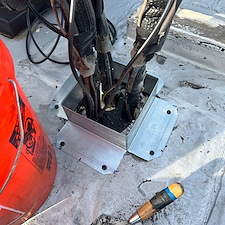 Old-HVAC-Line-Portal-Causing-Flat-Roof-Damage-in-Chicago 4