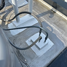 Old-HVAC-Line-Portal-Causing-Flat-Roof-Damage-in-Chicago 2