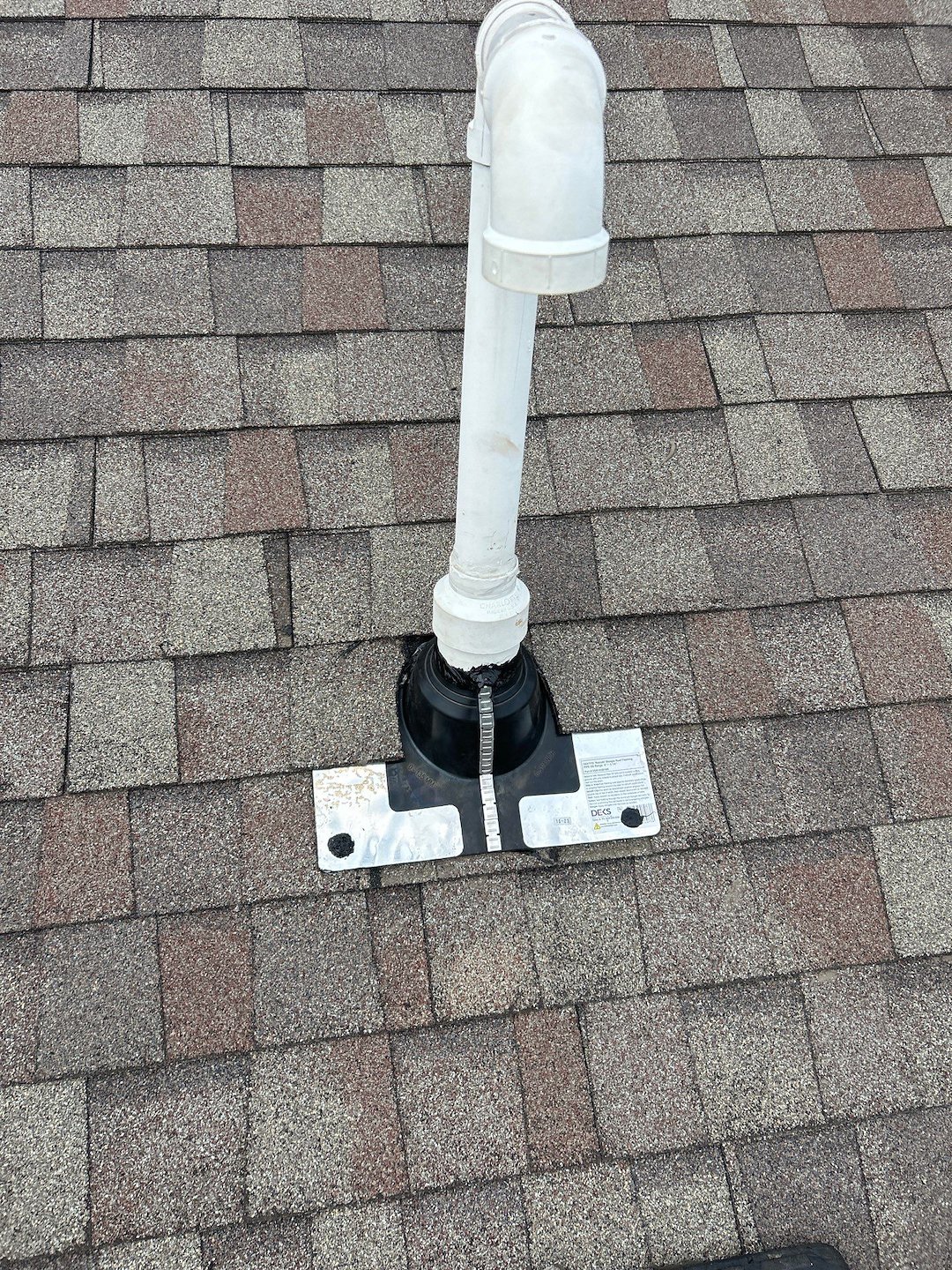 Two-Piece Neoprene Boot Installation in Evanston by Anchor Point Roofing