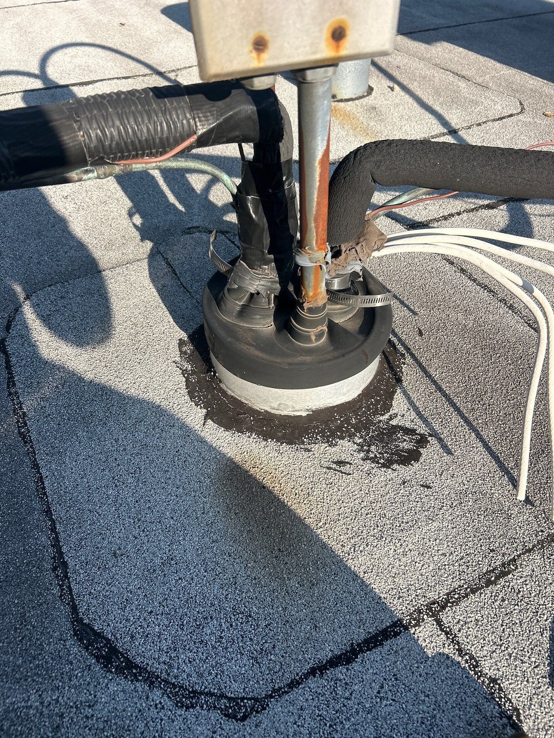 Why is my HVAC line set portal leaking and how can it be fixed?